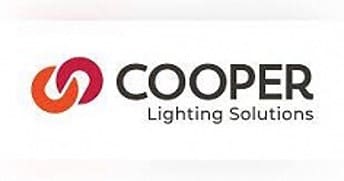 A logo of cooper lighting solutions